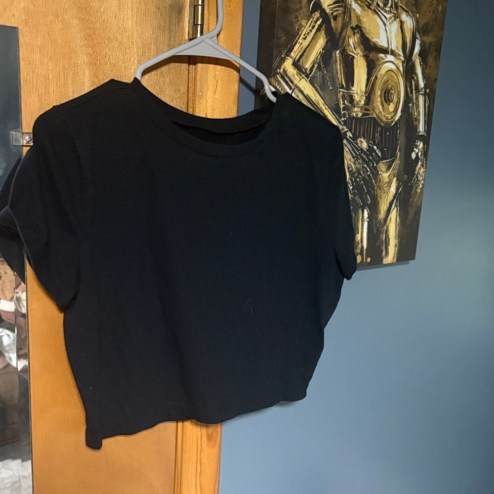 Classic Black Women's Crop Top